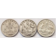 AUSTRALIA 1910 - 1957 . SIXPENCES . EXTREMELY COLLECTABLE